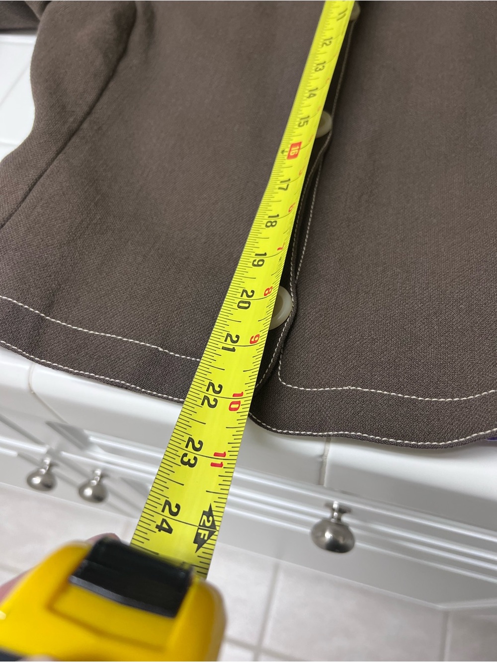Boden Chocolate Brown Button-Front Tailored Jacket - Picture 12 of 12
